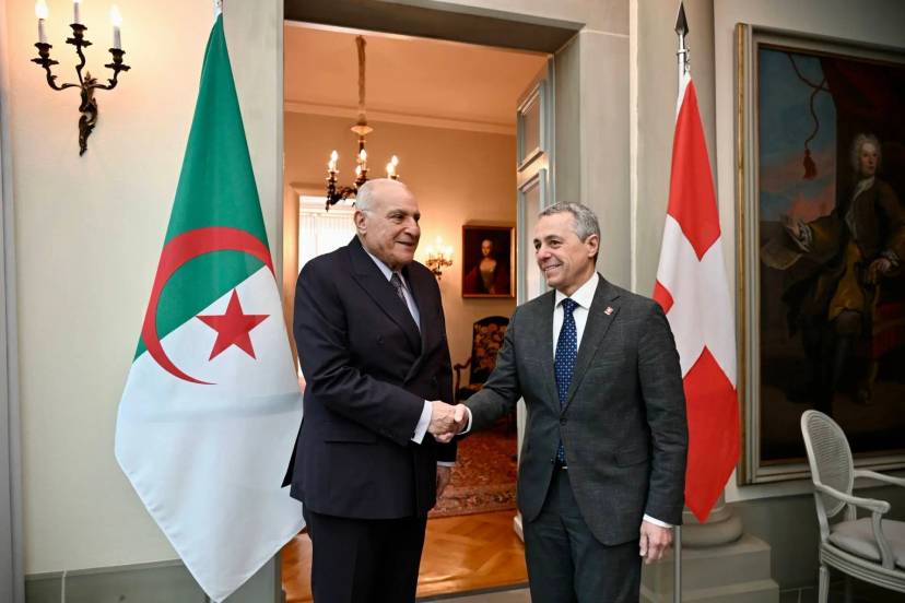 Attaf is meeting with his Swiss counterpart in Bern