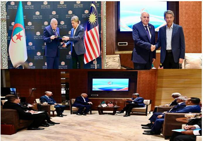 Mr.Attaf holds a working session with his Malaysian counterpart