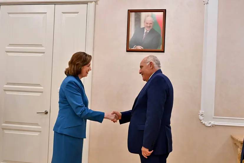 Mr. Attaf is received by the Chairwoman of the Council of the Republic of the National Assembly of Belarus